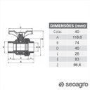 Ver imagem 2 de REGISTRO ESFERA VS SOLDÁVEL 40MM CB