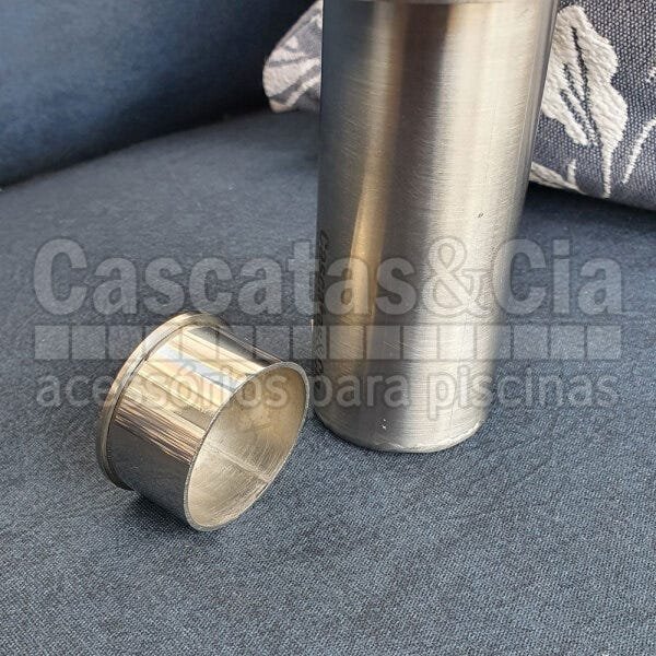 Par De Chumbadores Com Tampas Inox Para Escada De Piscina - 4