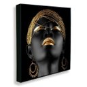 Ver imagem 2 de Quadro Para Sala 90x80cm Mulher Turbante Moldura