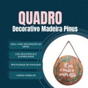 Ver imagem 3 de 6 Unidades Quadro Decorativo Quarto Cozinha Madeira Temático Cor:lar