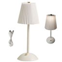Ver imagem 1 de Luminaria Abajur Mesa Led 3 Tons Usb Bateria Recarregavel Cabeceira Sala Quarto Escritorio Decoraçao