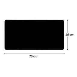Mouse Pad Speed Gamer Extra Grande 70 x 35 Borda Costurada - Preto - 4