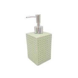 Kit Banheiro Lavabo Porta Sabonete Líquido Escova 3pçs Verde - 6
