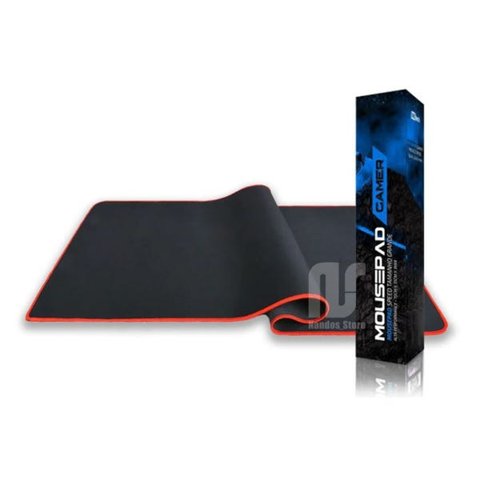 Mouse Pad Speed Gamer Extra Grande 70 x 35 Borda Costurada - Vermelha