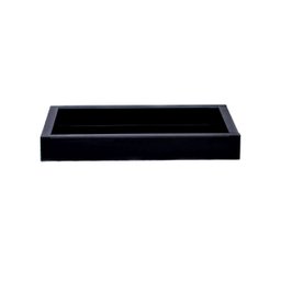 Bandeja Grande de Vidro Preto Decoração Luxo Cozinha Sala Bar 60x35 - 3