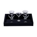 Ver imagem 6 de Bandeja Grande de Vidro Preto Decoração Luxo Cozinha Sala Bar 60x35