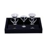 Bandeja Grande de Vidro Preto Decoração Luxo Cozinha Sala Bar 60x35 - 6