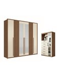 Ver imagem 1 de Conjunto Quarto com Espelho Anhanguera Jatoba Areia