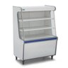 Vitrine Balcão seco Artlux 075 Branco com faixa azul - 1