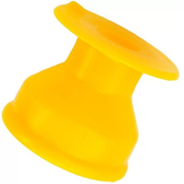 Isolador Roldana Plástico para Fio sem Prego 48x48 com 100 unidades Amarelo - CNI, Opção: - 1