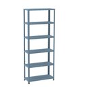 Ver imagem 1 de Estante de Estrutura Metálica com 6 Prateleiras 175cm(a)92acm(l)30cm(p) sem Reforço Azul Dali