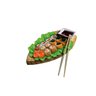 Barca De Sushi E Sashimi Em Madeira Pratica - 2