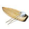 Barca Para Sushi Petiscos Jantar Japones 39,5cm X 15cm - 1
