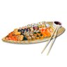 Barca Para Sushi Petiscos Jantar Japones 39,5cm X 15cm - 2