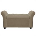 Ver imagem 2 de Recamier Bau Egeo 140x Suede Bege Rosado - Dominic Decor