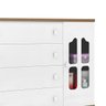 Cômoda Emília com 4 Gavetas 100% MDF Amêndoa / Branco Acetinado OOL - 5