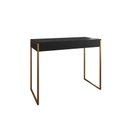 Ver imagem 2 de Aparador Industrial Califórnia 137x40 Ferro Dourado Tampo Preto