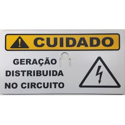 Placa Cuidado Geração Distribuída Circuito Fibra Vidro Padrão Enel - 1