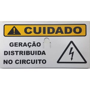Placa Cuidado Geração Distribuída Circuito Fibra Vidro Padrão Enel