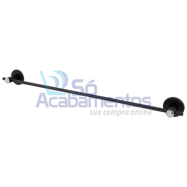 Kit Acessórios Para Banheiro Preto Fosco 5 Peças Aço Inox - 6