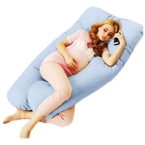 Travesseiro Gigante Happy Line 150 x 70 cm - Azul claro
