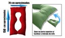 Ver imagem 5 de Travesseiro Gigante Happy Line 150 x 70 cm - Azul claro
