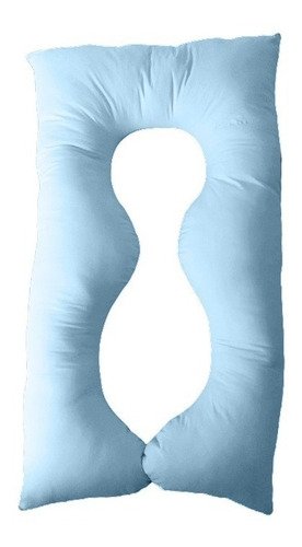 Travesseiro Gigante Happy Line 150 x 70 cm - Azul claro - 2