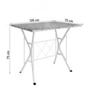 Ver imagem 3 de Conjunto de Mesa Sala de Jantar Leia 1,20m com 4 Cadeiras Granito Tubular Artefamol