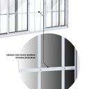 Ver imagem 4 de Janela de Alumínio de Correr 2 Folhas Móveis e 2 Folhas Fixas com Grade 100x200cm Lucasa Ideale