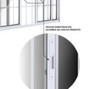 Ver imagem 5 de Janela de Alumínio de Correr 2 Folhas Móveis e 2 Folhas Fixas com Grade 100x200cm Lucasa Ideale
