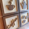 4 Quadros Cantinho do Café 3D Decorativos - 3
