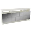 Ver imagem 3 de Balcão Espelhado Plata com 2 Portas e 2 Gavetas 100% Mdf Off White