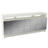 Balcão Espelhado Plata com 2 Portas e 2 Gavetas 100% Mdf Off White - 3