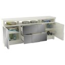 Ver imagem 2 de Balcão Espelhado Plata com 2 Portas e 2 Gavetas 100% Mdf Off White