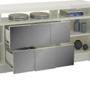Ver imagem 4 de Balcão Espelhado Plata com 2 Portas e 2 Gavetas 100% Mdf Off White