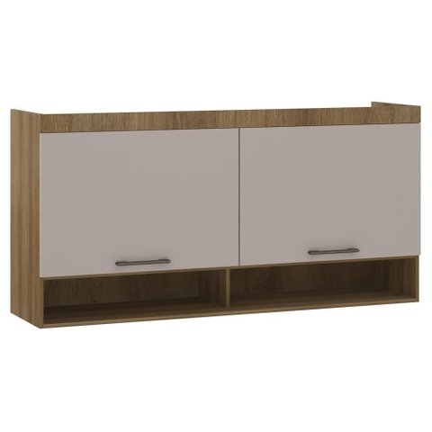 Armário Aéreo Ponte Modulado 165cm Delphi Avelã/cinnamon L01 - Mpozenato