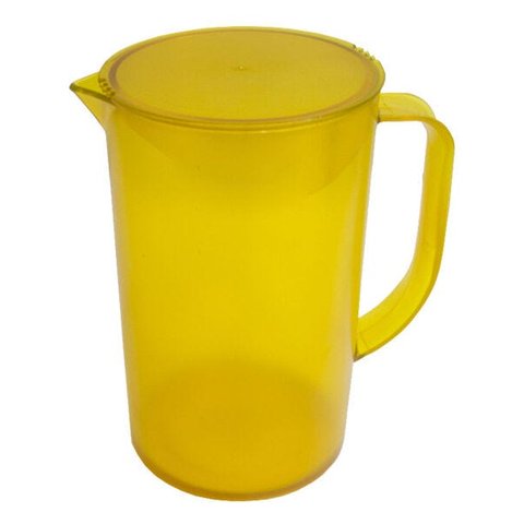 Jarra Com Tampa Casual 15 X 10,7 X 17,9 Cm 1 L - Amarela