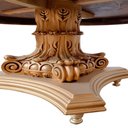 Ver imagem 4 de Mesa de Jantar Clássica Redonda Dourada - 84x150cm Prime Home Decor