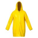 Ver imagem 1 de Capa de Chuva em Pvc Forrada Amarela com Capuz Tam. M - Vinilseg
