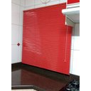 Ver imagem 2 de Persiana Horizontal - 1,50m larg x 1,50m alt - Alumínio 25mm - Cor: Vermelho - Comando Esquerdo