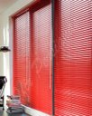 Ver imagem 4 de Persiana Horizontal - 1,50m larg x 1,50m alt - Alumínio 25mm - Cor: Vermelho - Comando Direito