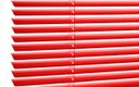 Ver imagem 1 de Persiana Horizontal - 1,50m larg x 1,50m alt - Alumínio 25mm - Cor: Vermelho - Comando Direito