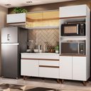 Ver imagem 1 de Armário de Cozinha Completa 260cm Branco Reims Madesa XB01
