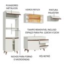 Ver imagem 5 de Armário de Cozinha Completa 260cm Branco Reims Madesa XB01
