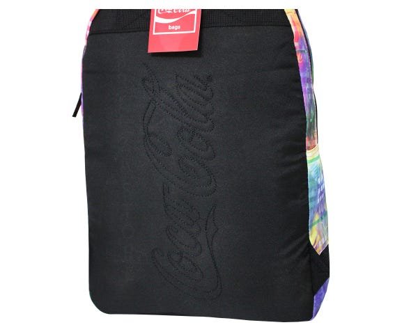 Mochila Escolar Feminina Grande Coca Cola Original Tie Dye - 4