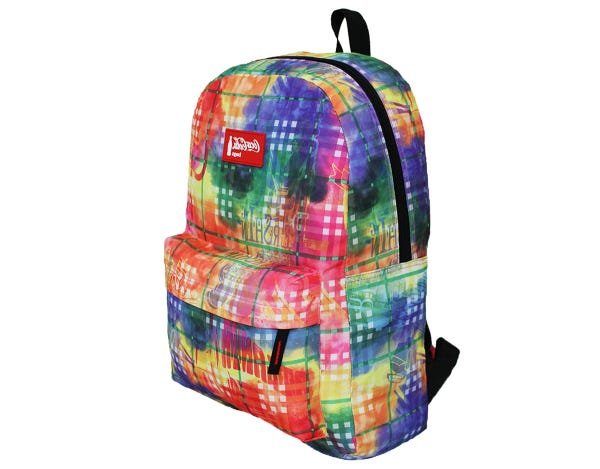 Mochila Escolar Feminina Grande Coca Cola Original Tie Dye - 7