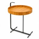 Ver imagem 2 de Mesa Lateral Redonda Decorativa de Apoio para Sala de Estar Servi