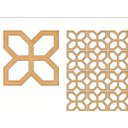Ver imagem 2 de Kit 12 Placas Painel De Mdf 3mm Elemento Vazado Cobogó 40x40cm
