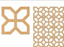Ver imagem 2 de Kit 12 Placas Painel De Mdf 3mm Elemento Vazado Cobogó 40x40cm