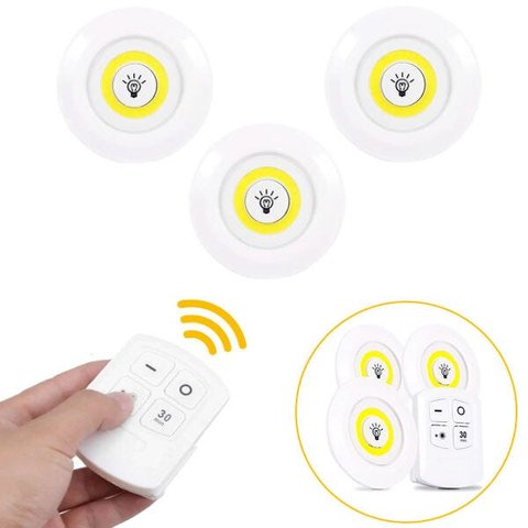 Lâmpada Luminária Led Cob Sem Fio Controle Remoto MJ-99802